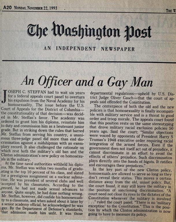 An Officer and a Gay Man