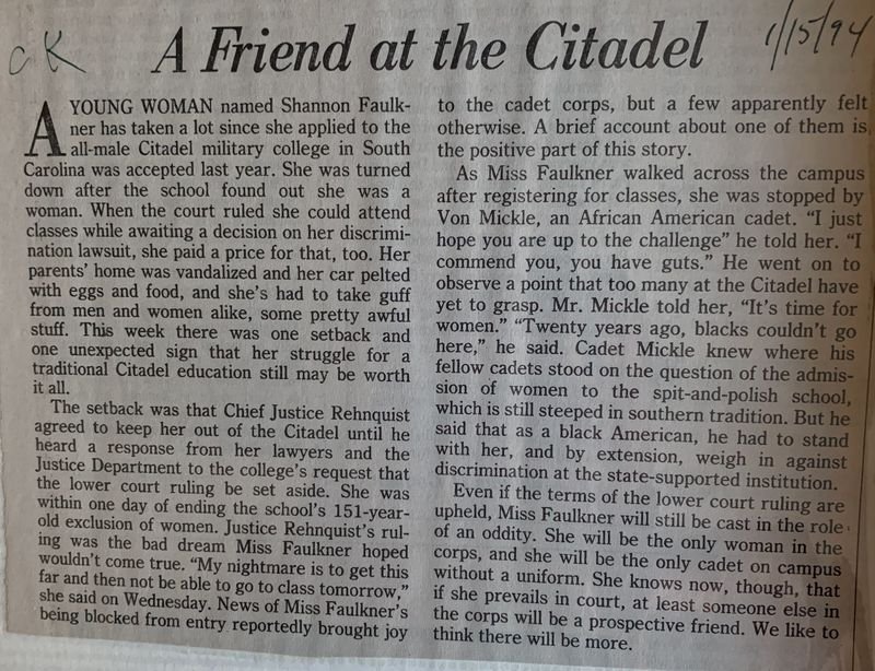 A Friend at the Citadel