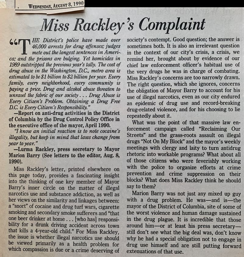 Miss Rackley's Complaint