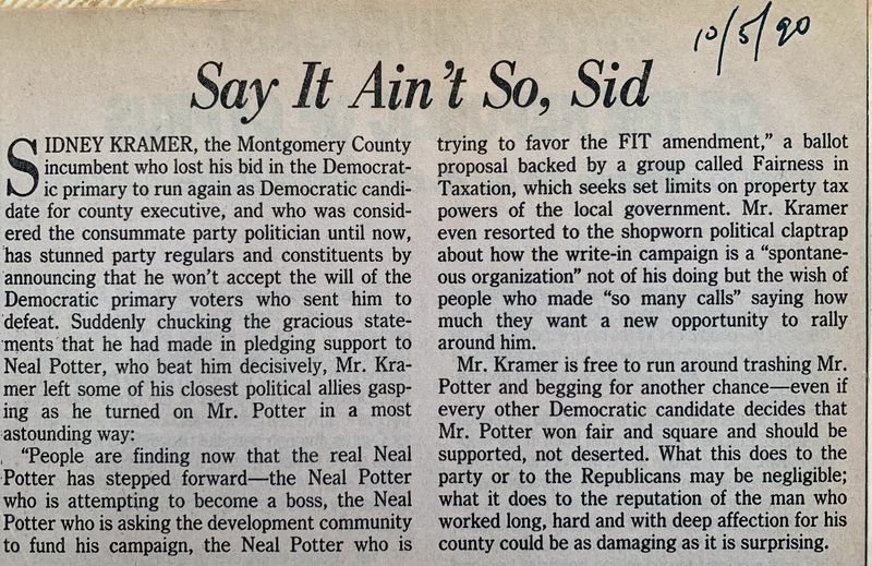 Say It Ain't So, Sid