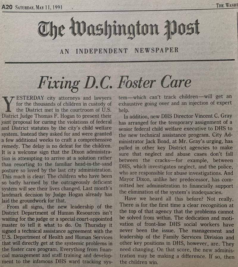 Fixing D.C. Foster Care