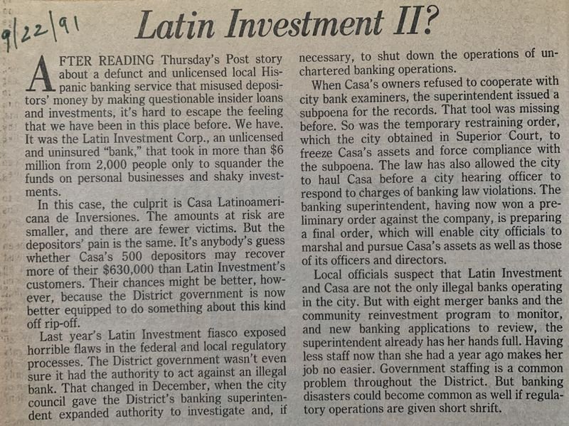 Latin Investments II?