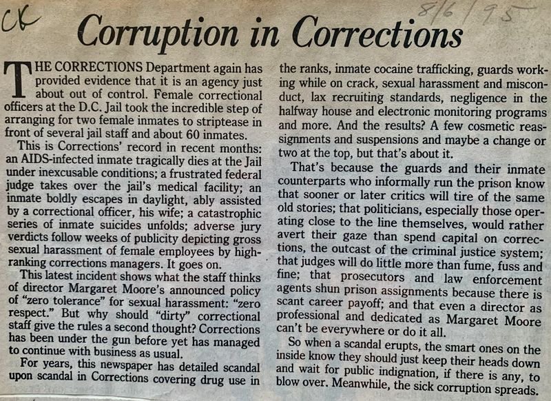 Corruption in Corrections