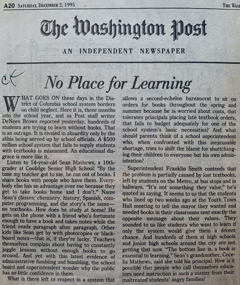 No Place for Learning