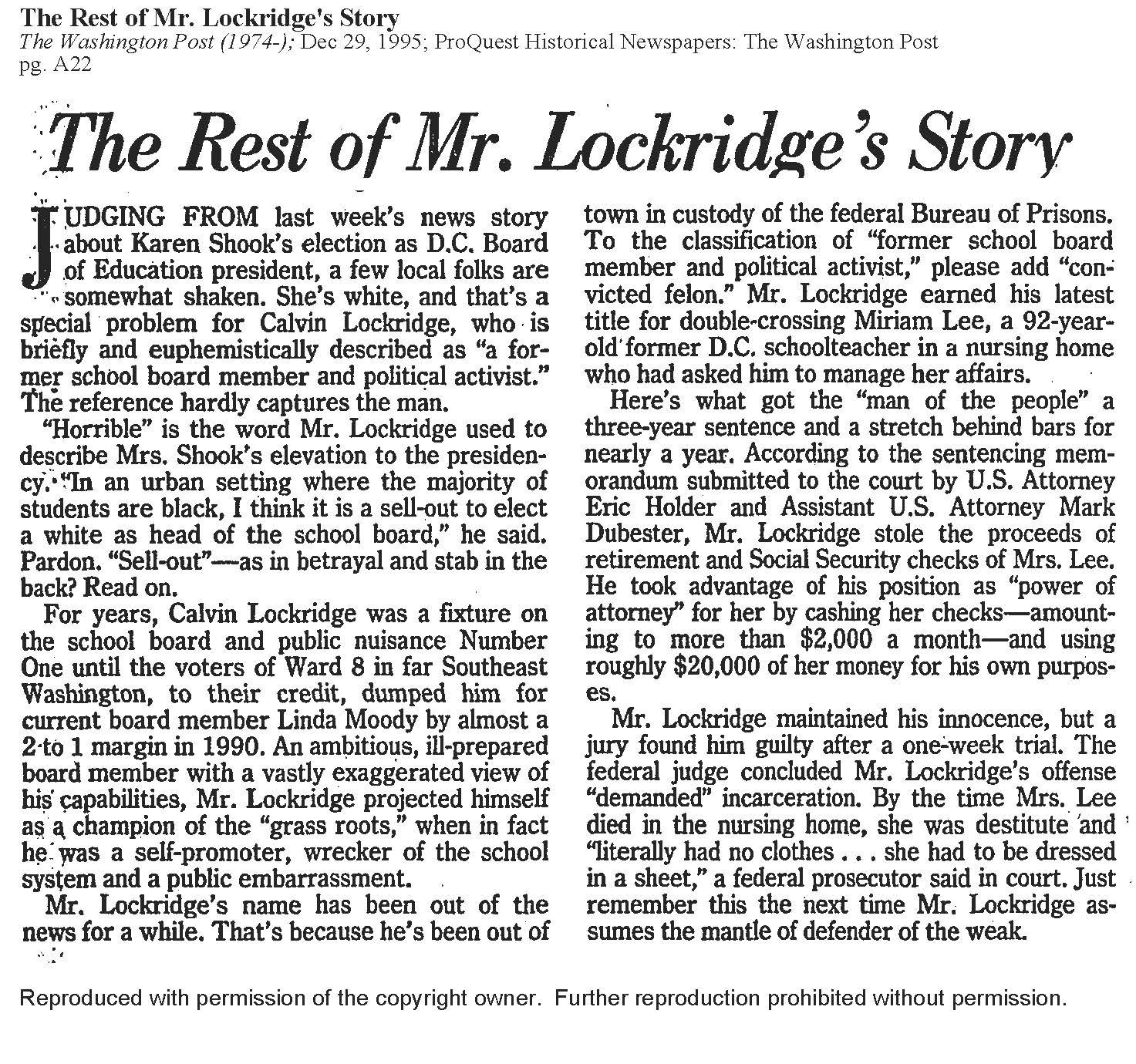 The Rest of Mr. Lockridge's Story