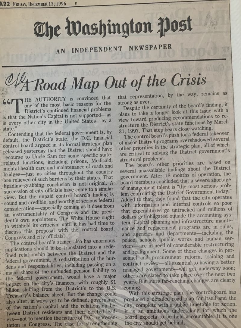 A Road Map Out of the Crisis