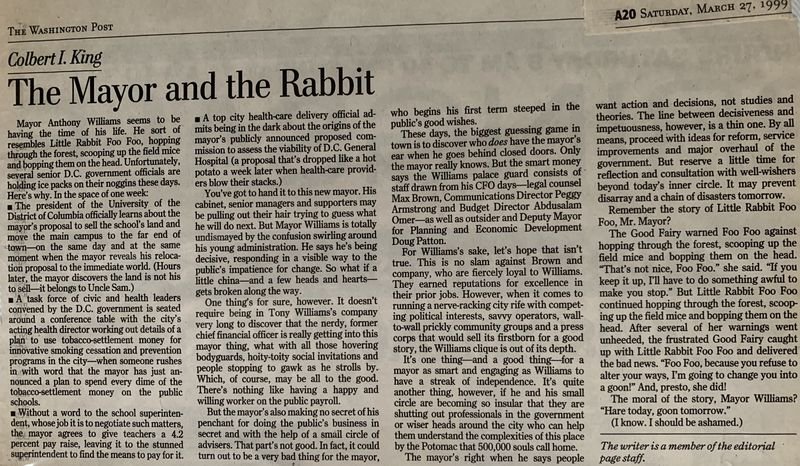 The Mayor and the Rabbit