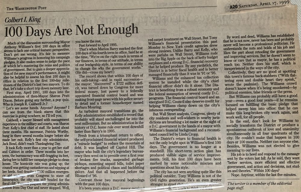 100 Days Are Not Enough