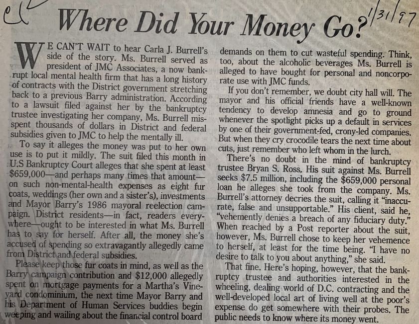 Where Did Your Money Go?