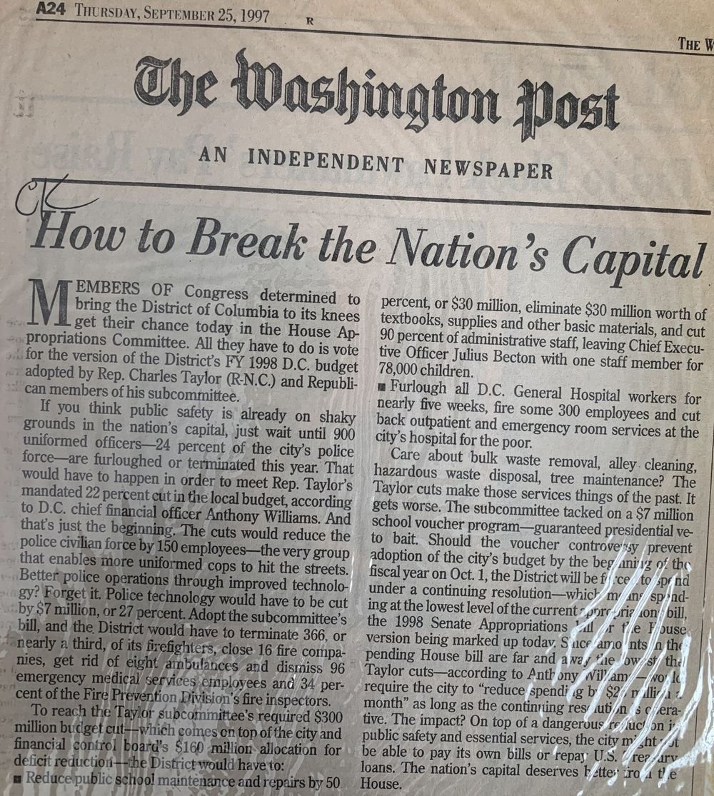 How to Break the Nation's Capital