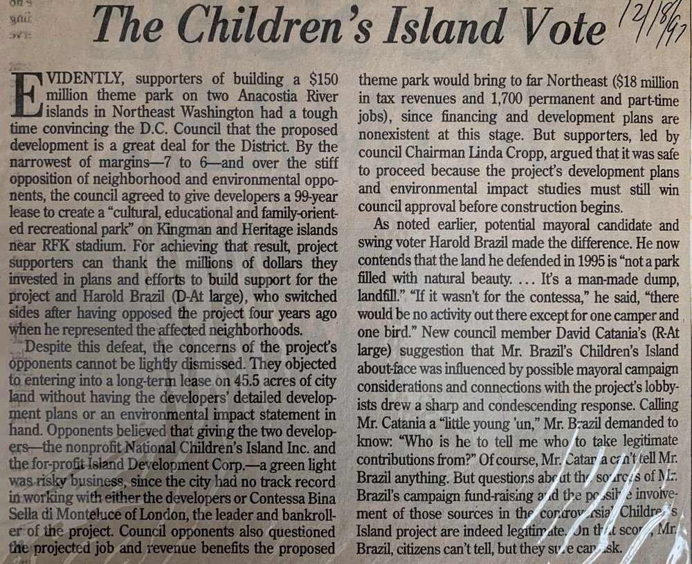 The Children's Island Vote