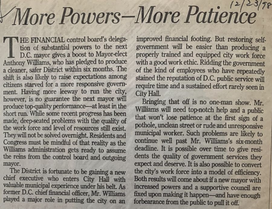 More Powers -- More Patience