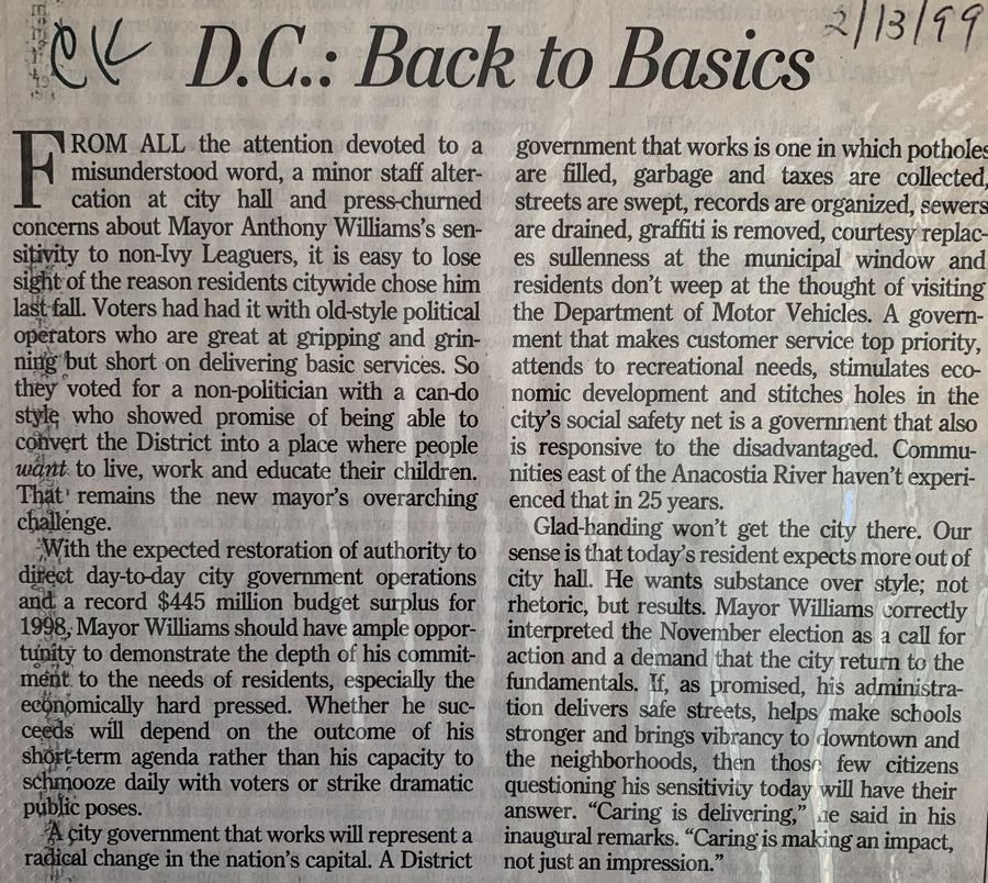 D.C.: Back to Basics