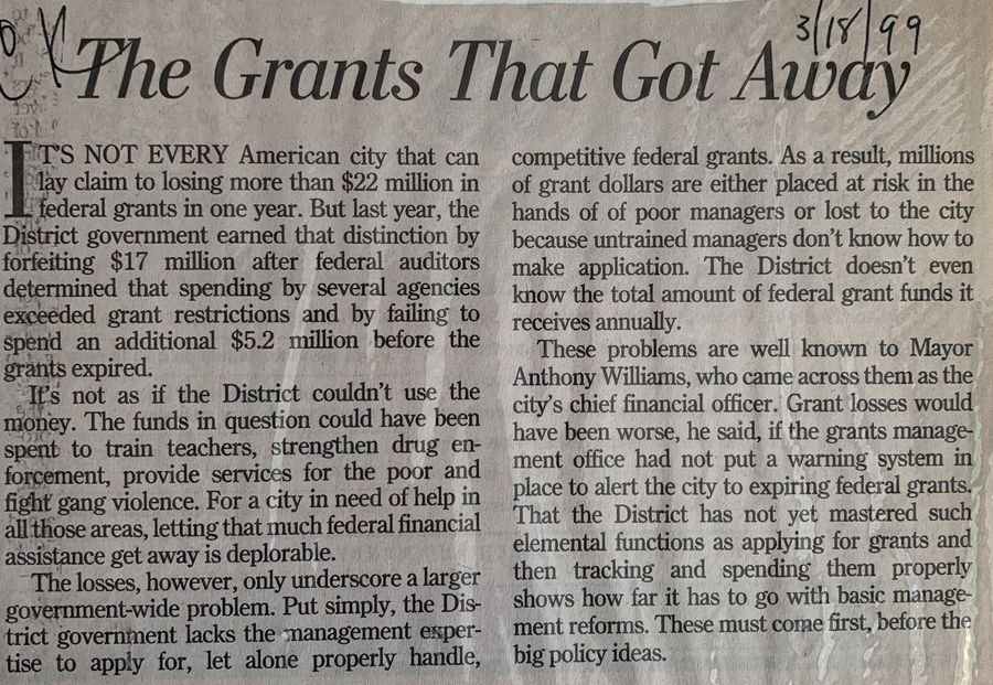The Grants That Got Away