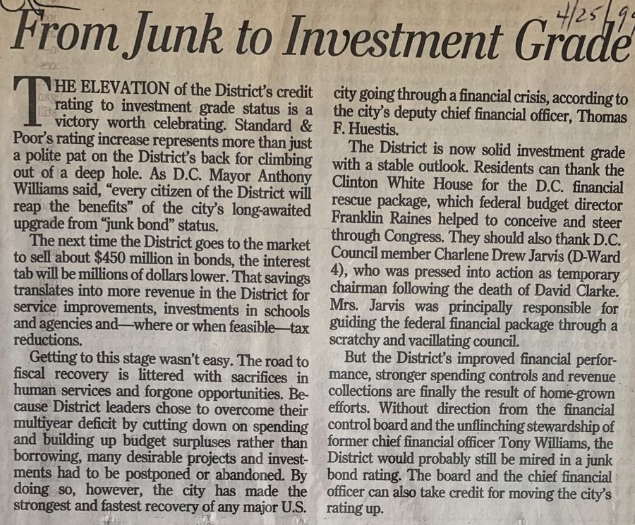 From Junk to Investment Grade