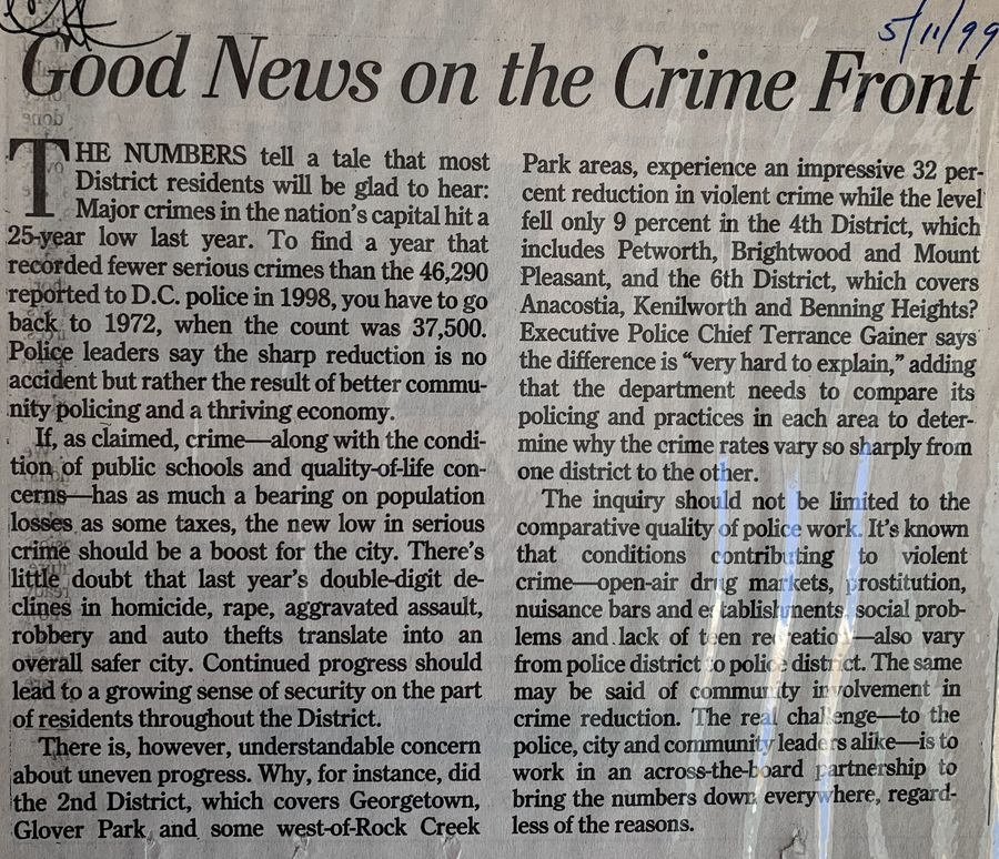 Good News on the Crime Front