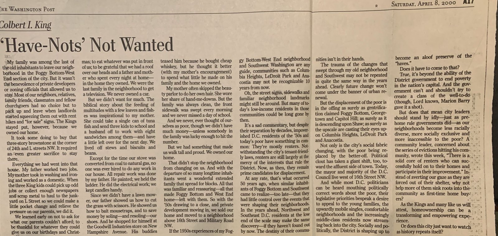 'Have-Nots' Not Wanted