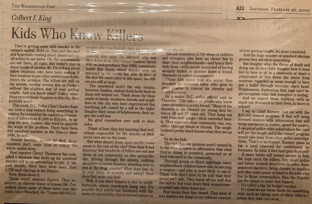 Kids Who Know Killers