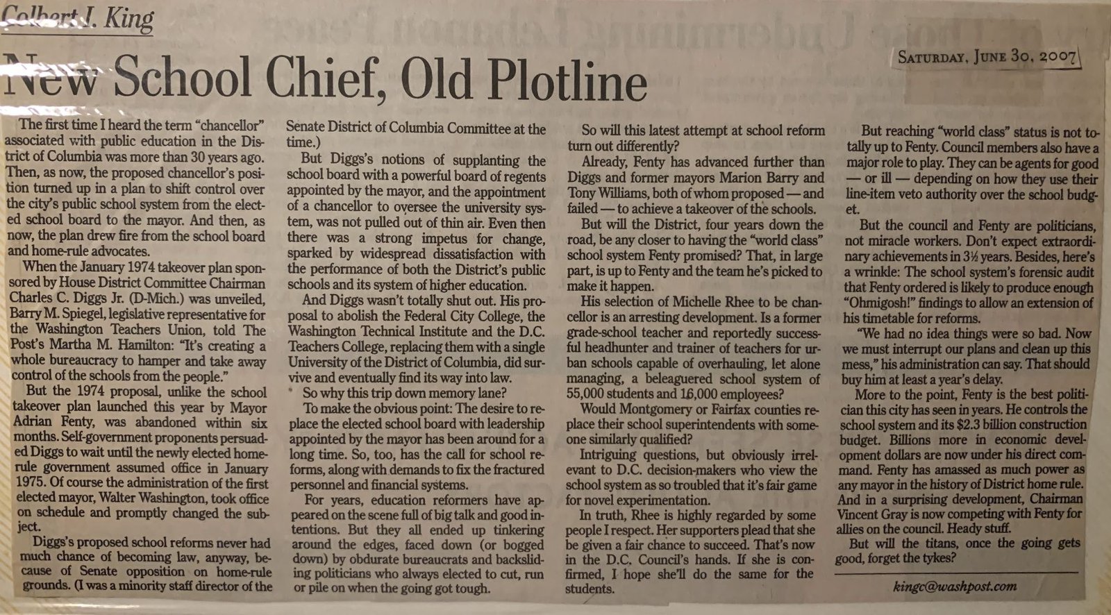 New School Chief, Old Plotline