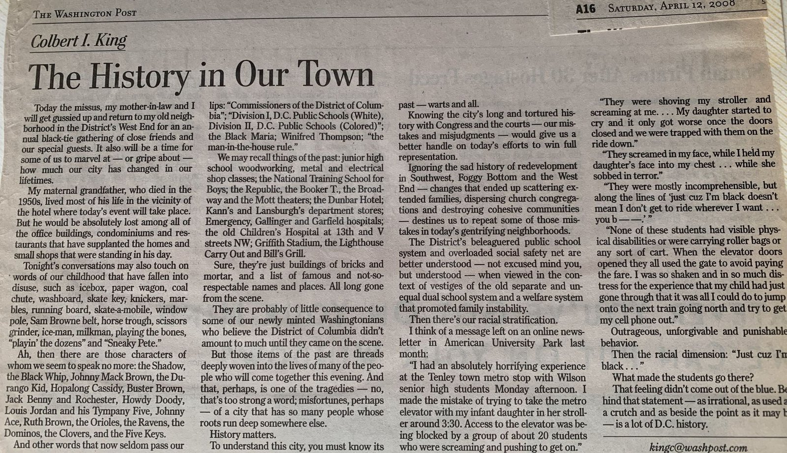 The History in Our Town